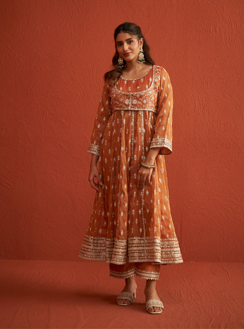 Genda Anarkali Kurta Set